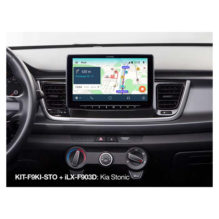 Alpine 9" monteringssæt Kia stonic 2017->
