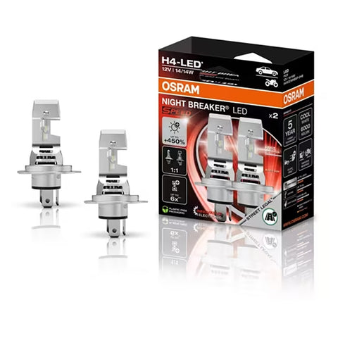 Osram Night Breaker LED Speed H4 12V - Sæt med 2 stk.
