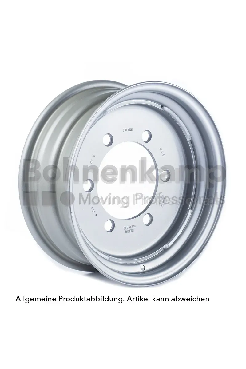 Fælg 13.00x17 6/161/205 ET-85 Sølv Ø21,5