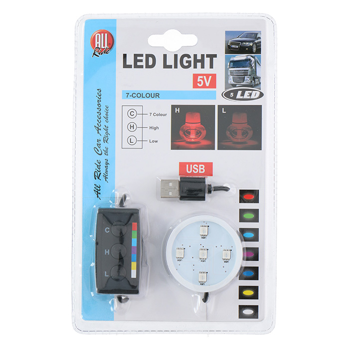 POPPY USB LED lys i 7 farver 5 volt til Poppy luftfrisker