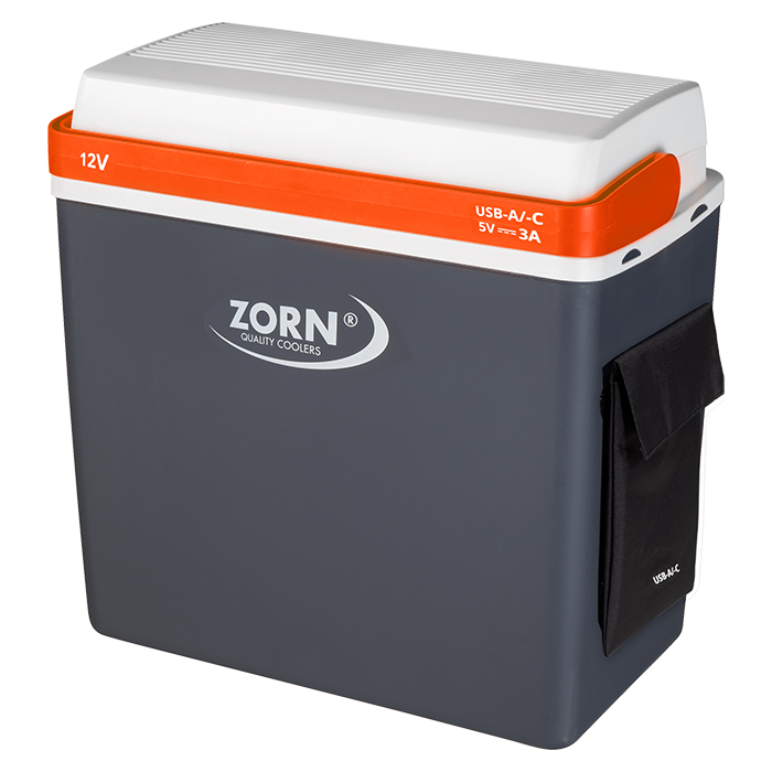 ZORN 21L Elektrisk køleboks 12V med USB A+C
