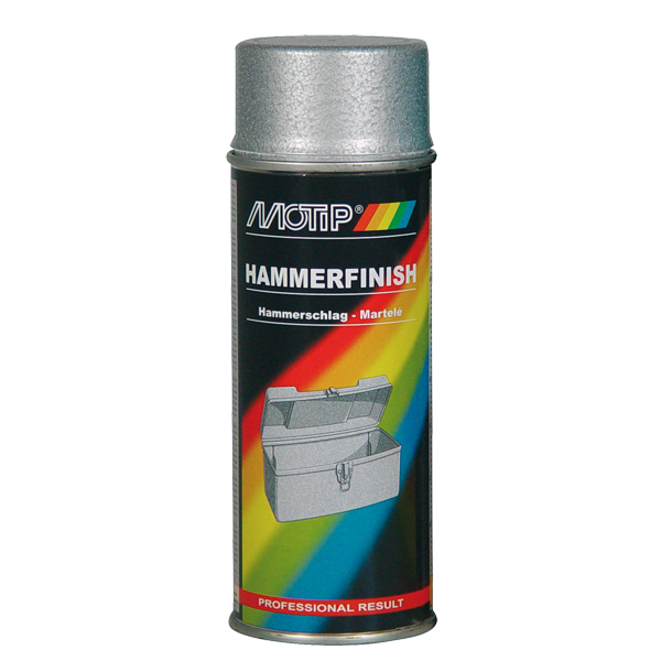 Motip Hammerlak spray  sølv 400ml.