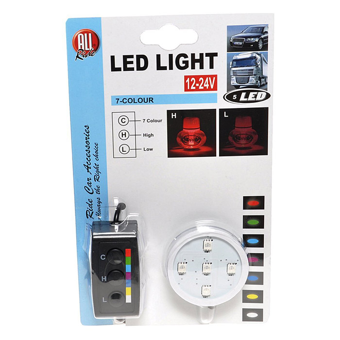 POPPY LED lys med 7 farver 12-24 volt til Poppy