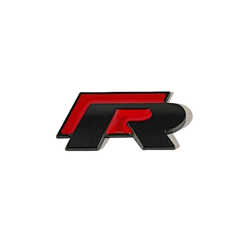 Volkswagen 'R' emblem, sort/rød