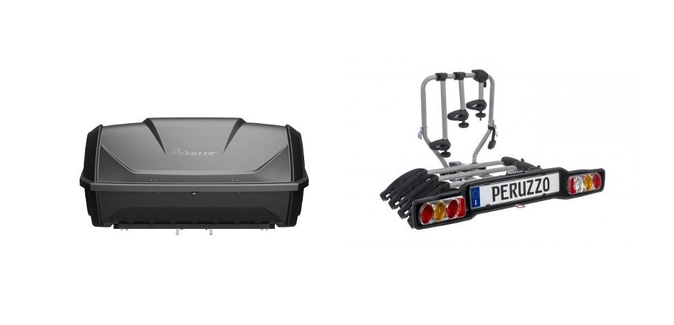 Peruzzo Siena Cykelholder til 4 cykler + Spazio Bagageboks 3