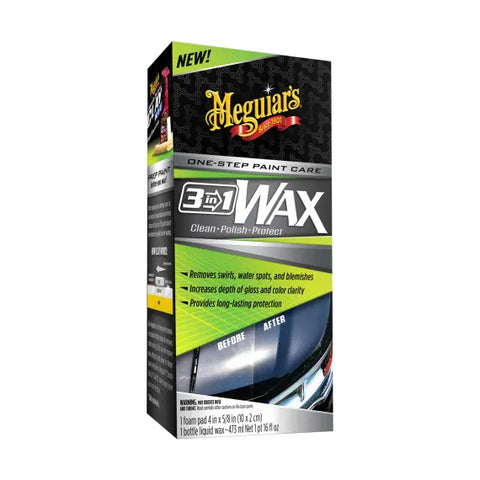 Meguiar's Flydende Bilvoks - sæt med 3-i-1 (473ml)