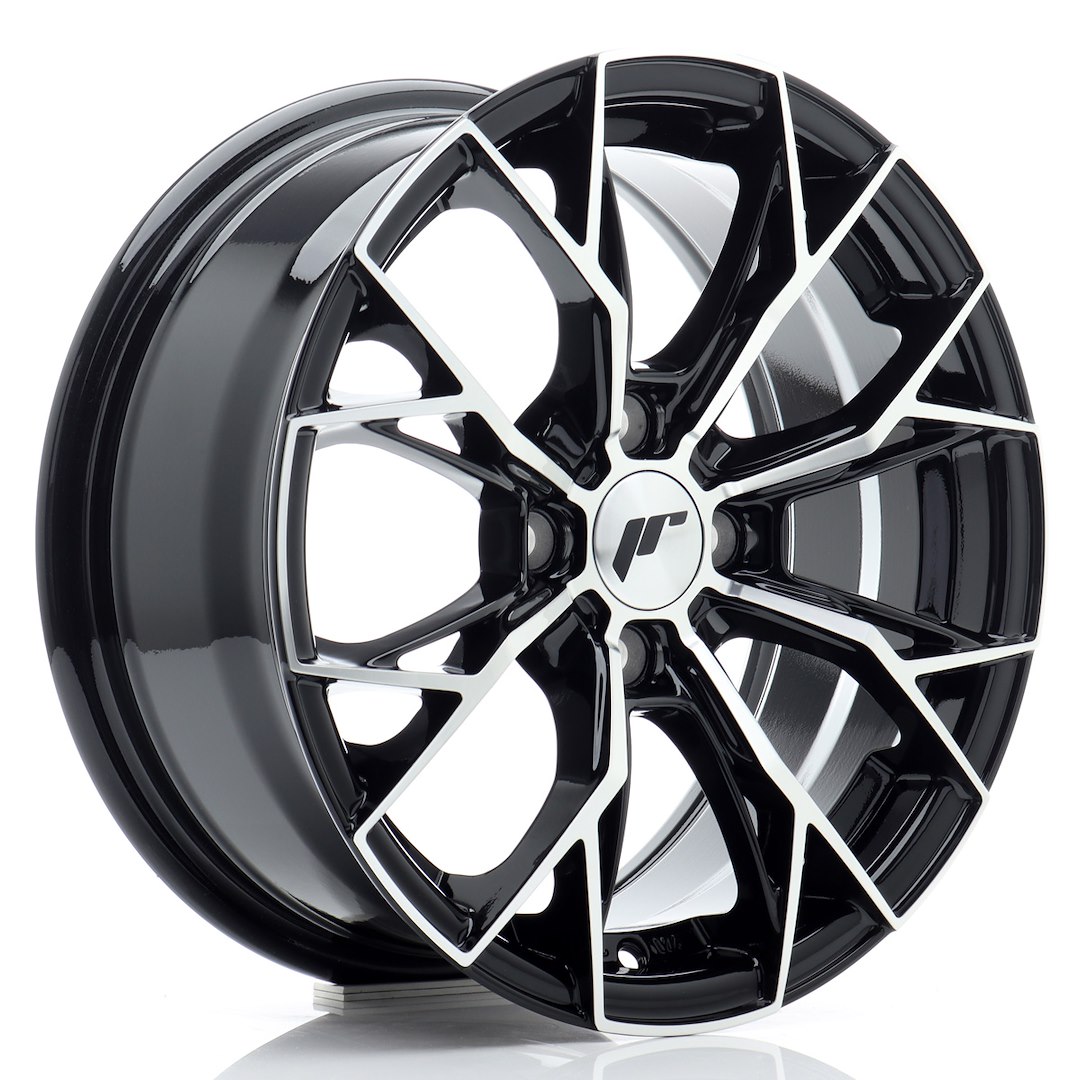JR WHEELS JR49 Gloss Black Machined Face Gloss Black Machined Face