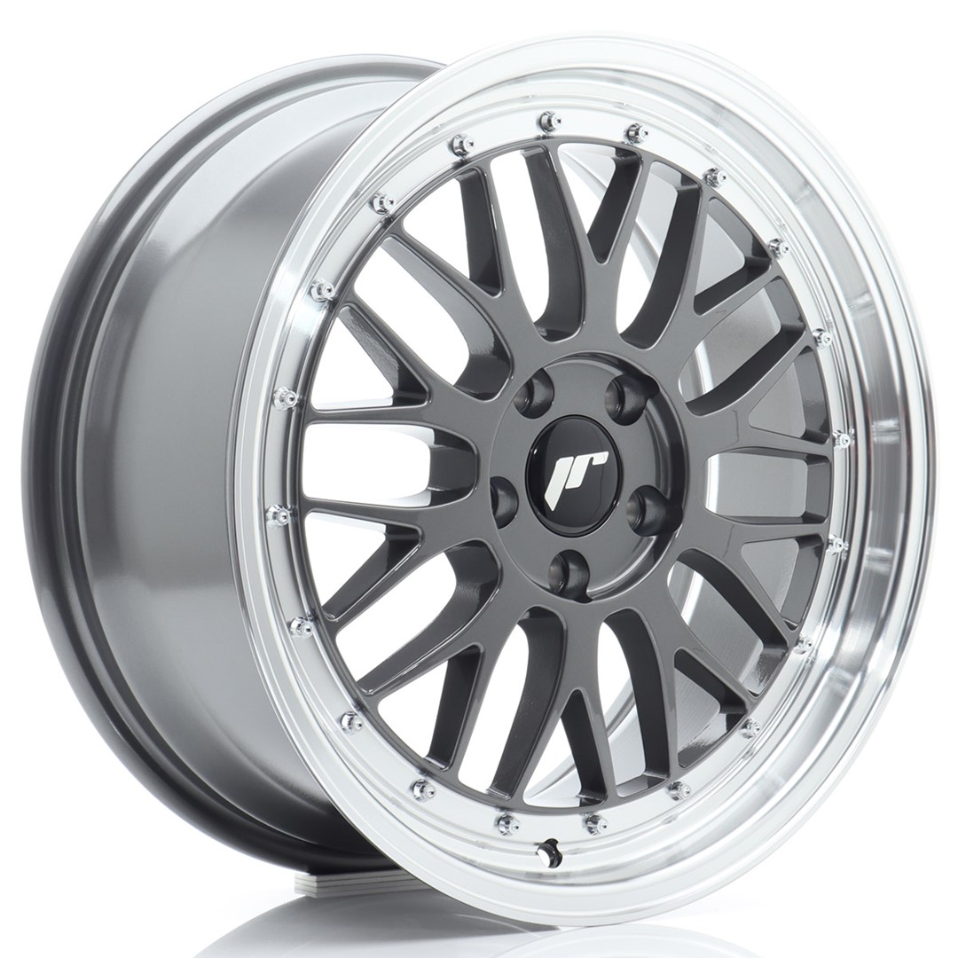 JR WHEELS JR23 Hyper Gray w- Machined Lip Hyper Gray w/ Machined Lip