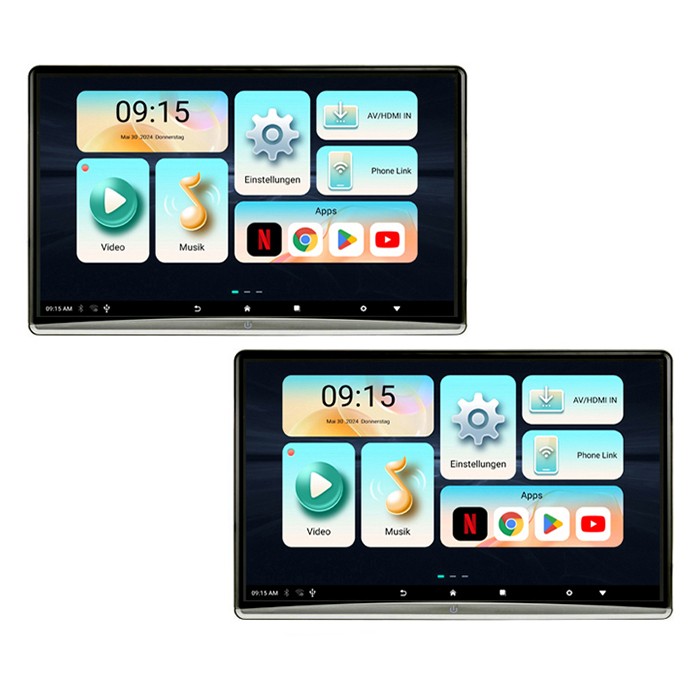 Ampire sæt med to 12,4" skærme Android