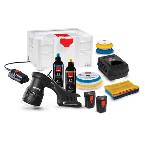 Rupes HLR75 iBrid Mini Polisher LUX Kit  Batteri & Strømadapter
