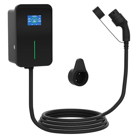Ladeboks Elbil 11 kW  16A 3-faset m. 7 Meter Kabel & App Styring