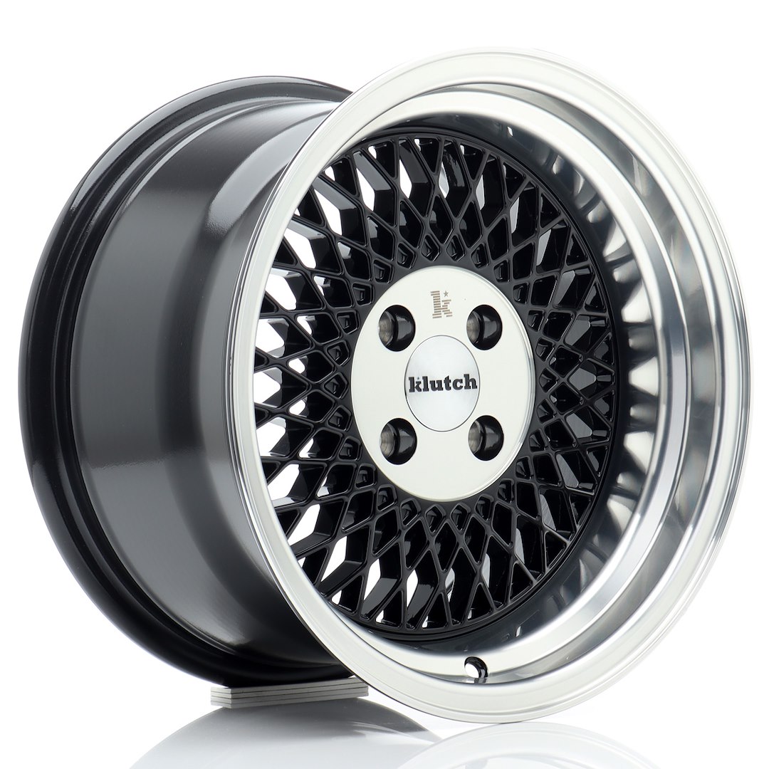 Klutch Wheels SL1 Gloss Black w- Machined Lip Gloss Black w/ Machined Lip