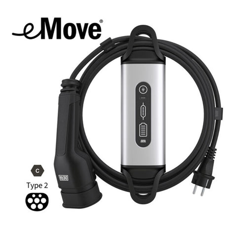 DEFA eMove 6A transportabel lader til 230V - 6m kabel