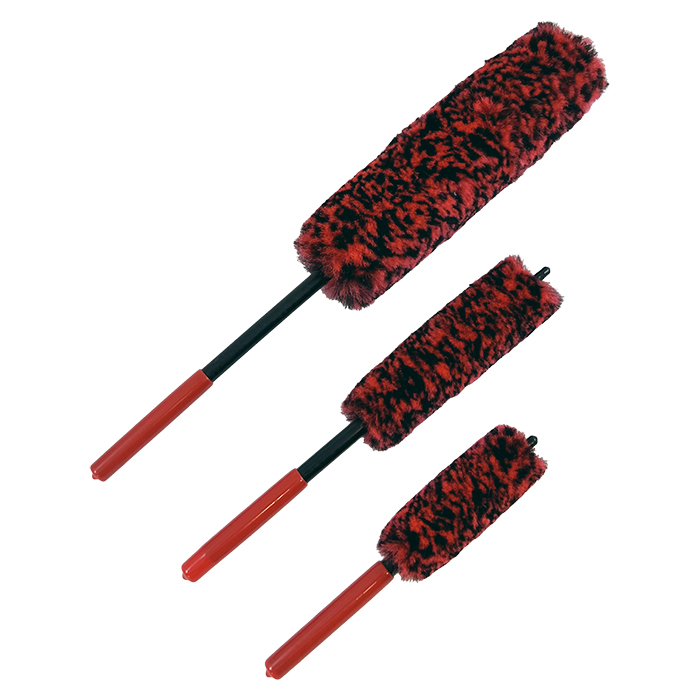 Fælgbørstesæt i mikrofiber - 3 stk.