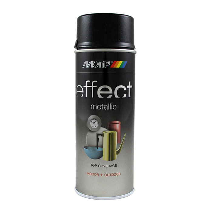 Motip Metallic Lacquer Black 400 ml