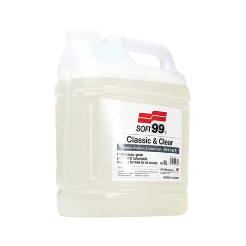 Soft99 Classic & Clear - Creamy Shampoo & Snow Foam 5L