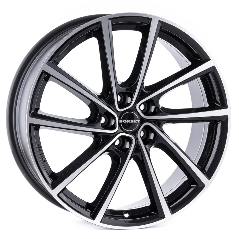 Borbet V black polished glossy