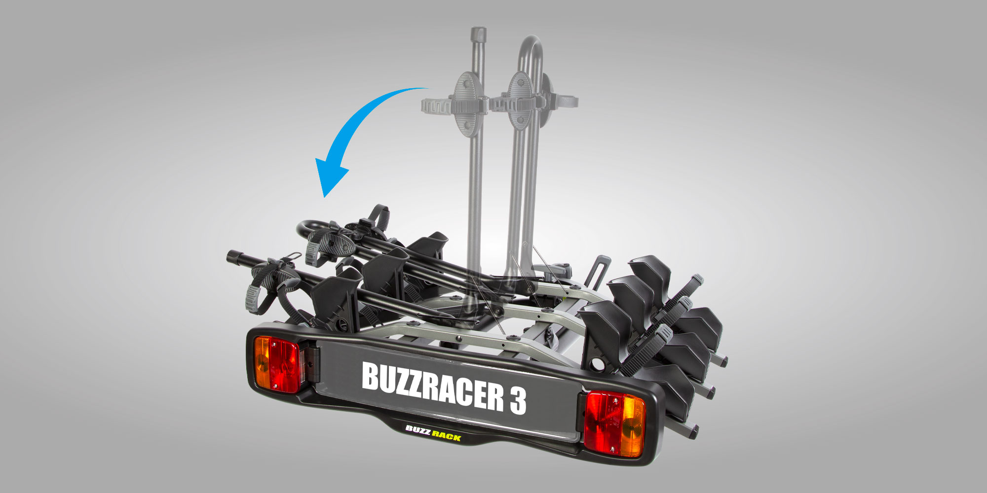 BuzzRack BuzzRacer 3 cykelholder Ny 2021 Model Kan vippes.