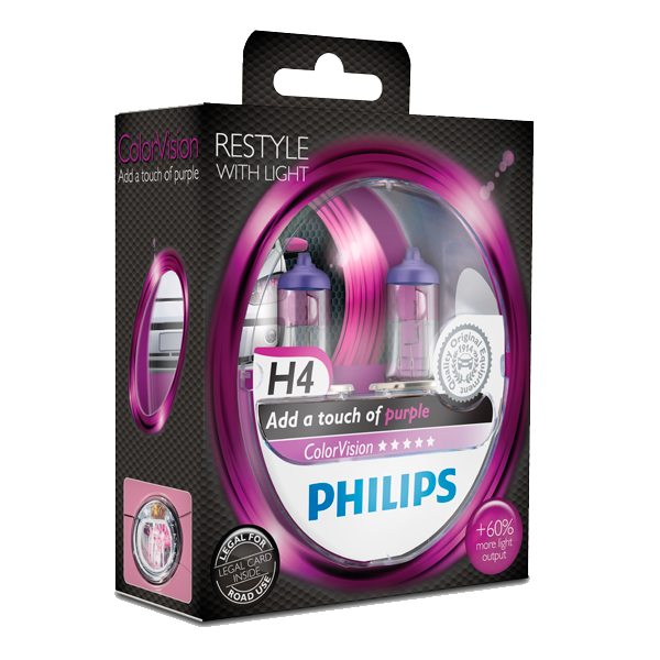 Philips ColorVision Purple H4