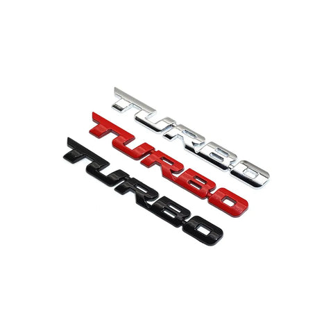 TURBO emblem, universal. Flere farver