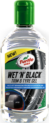 TURTLE WAX WET 'N' BLACK TRIM & TYRE GEL 300 ML