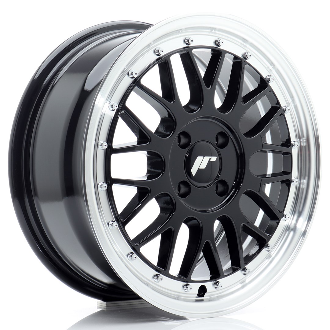 JR WHEELS JR23 Gloss Black w- Machined Lip Gloss Black w/ Machined Lip