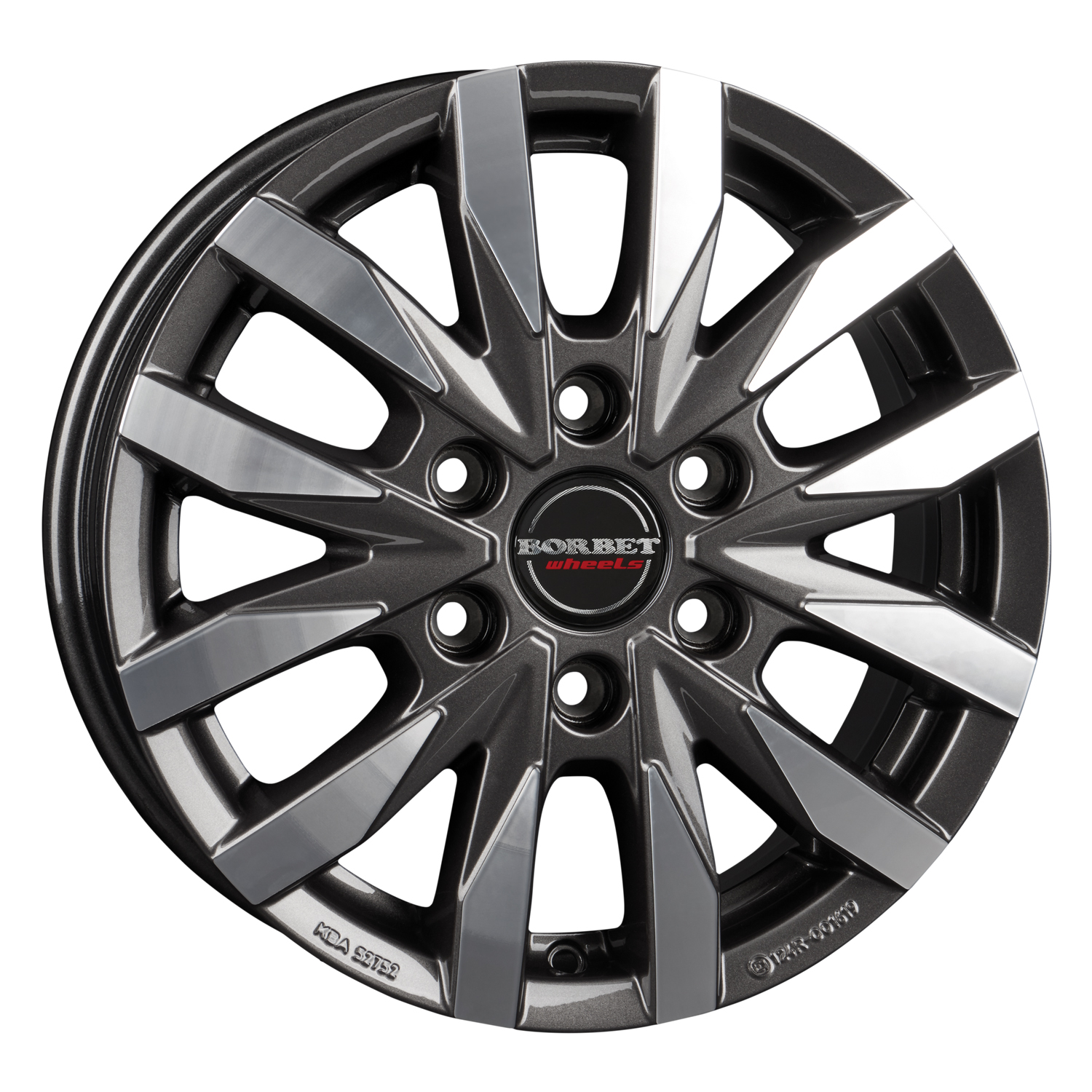 Borbet Cw6 mistral anthracite glossy polished