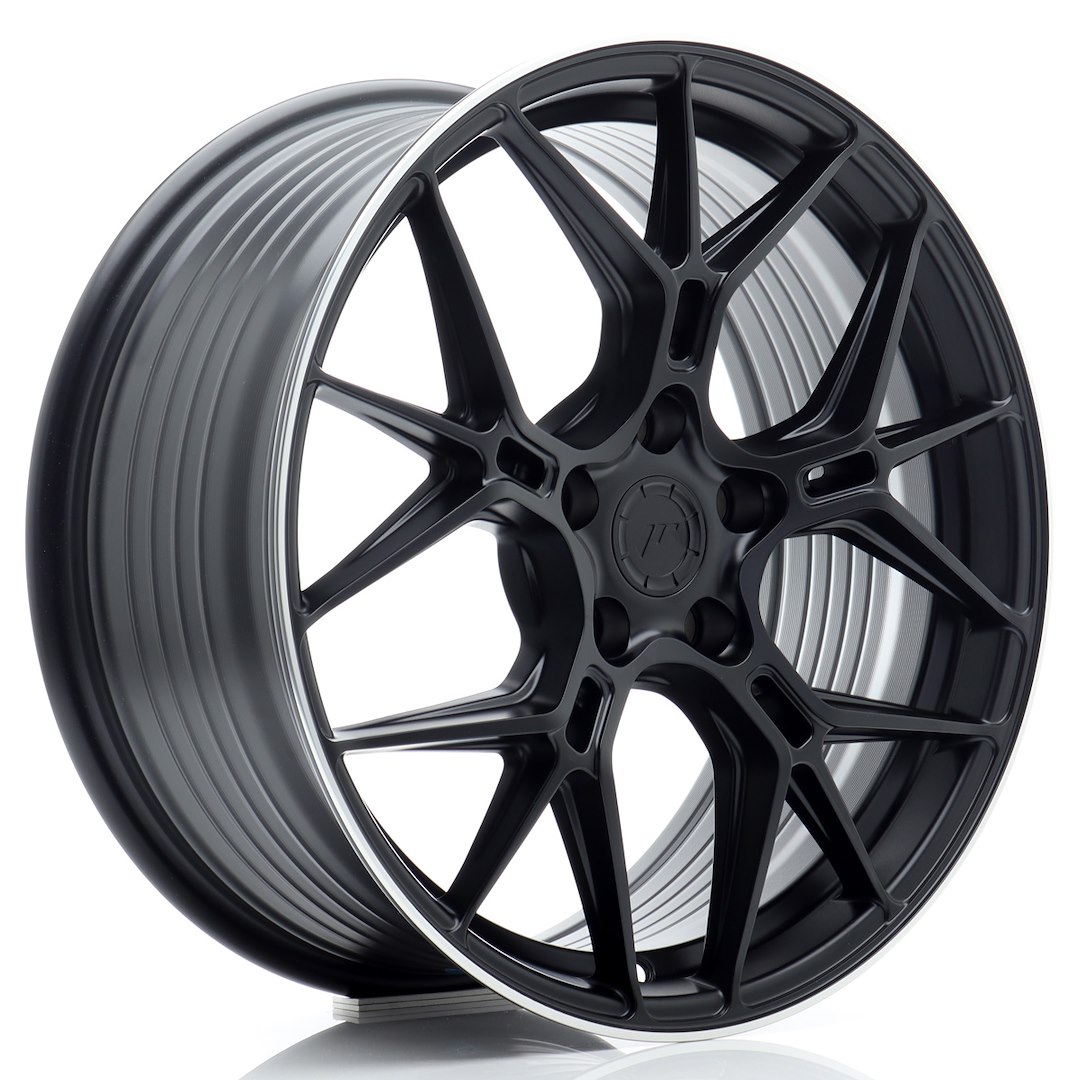JR WHEELS JR51 Satin Black w- Machined Lip Satin Black w/ Machined Lip