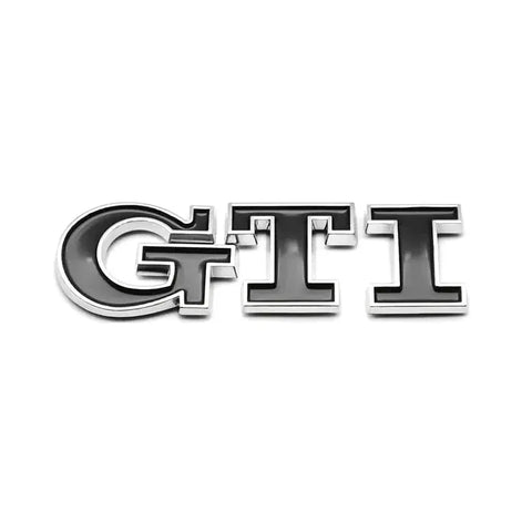 Volkswagen GTI emblem, sort/sølv