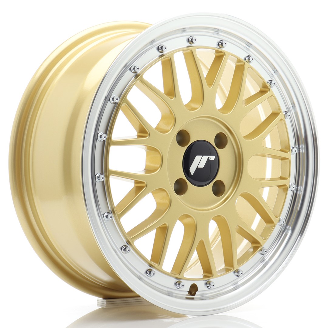 JR WHEELS JR23 Gold w- Machined Lip Gold w/ Machined Lip