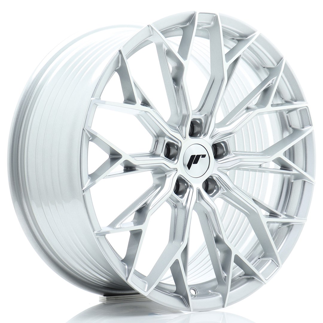 JR WHEELS JR49 Silver w- Machined Face Silver w/ Machined Face