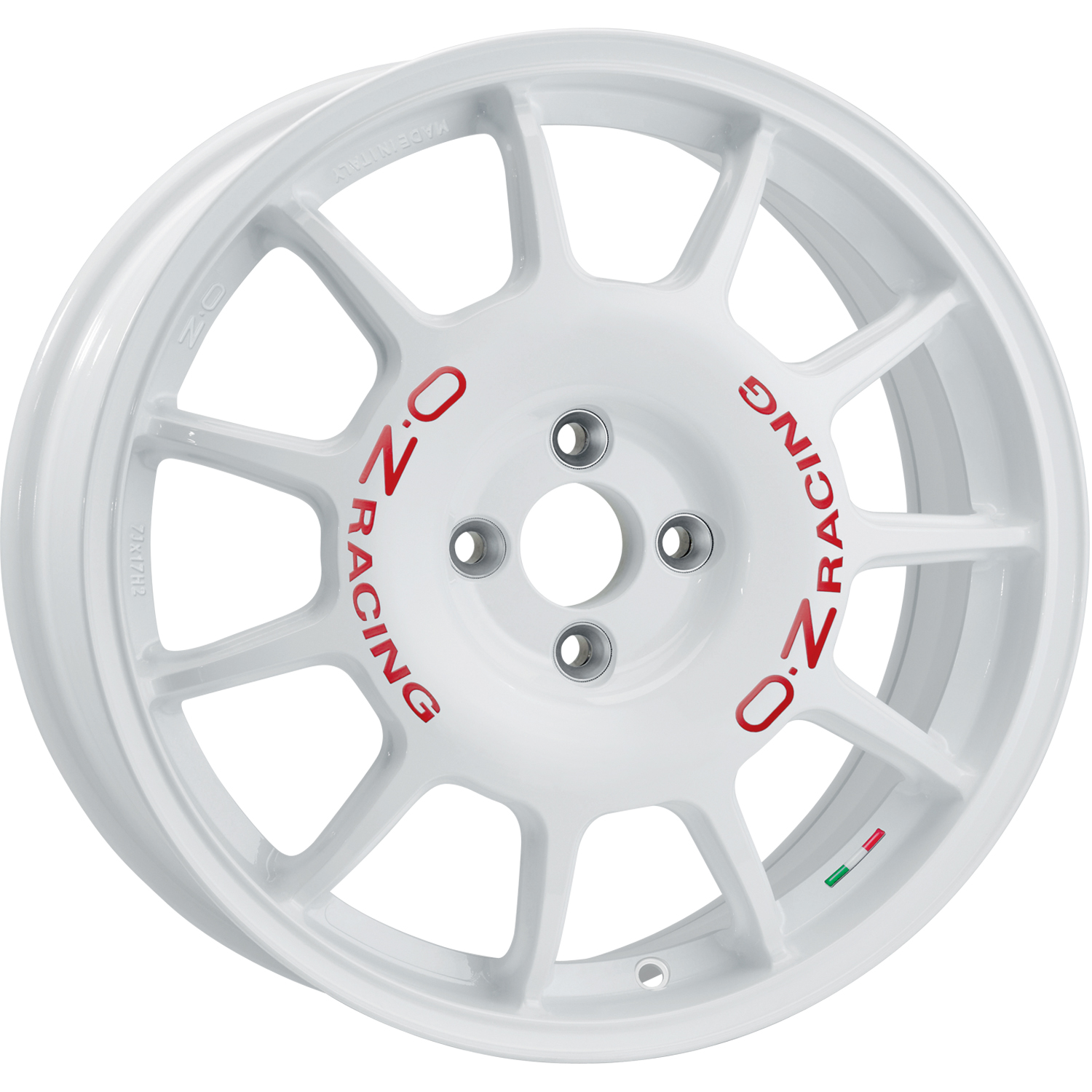 OZ Leggenda race white red lettering