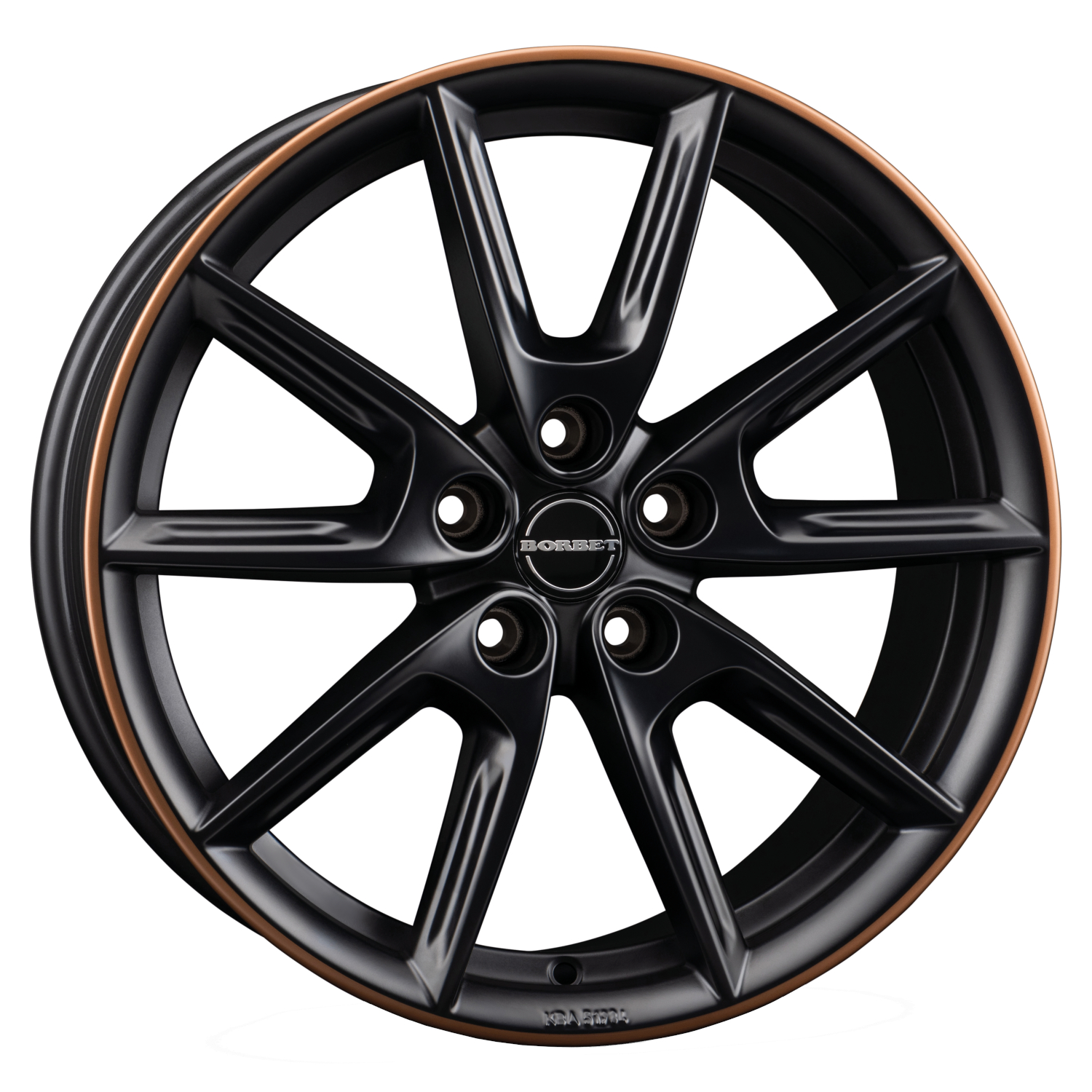 Borbet LX18 black matt rim copper