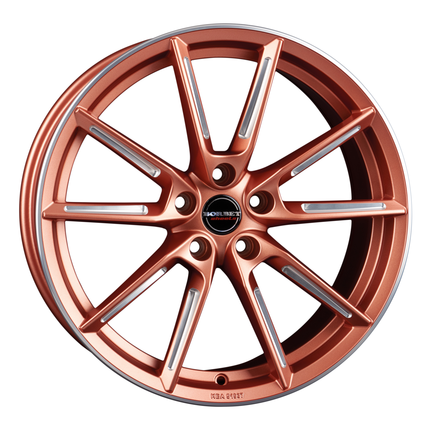 Borbet LX19 black matt rim copper