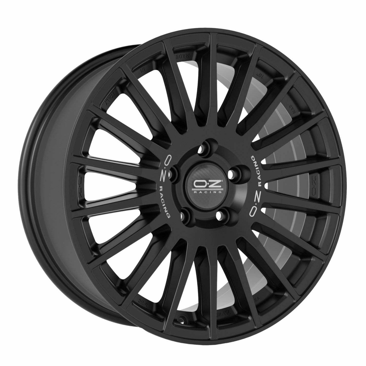 OZ Rally desert matt black silver lettering