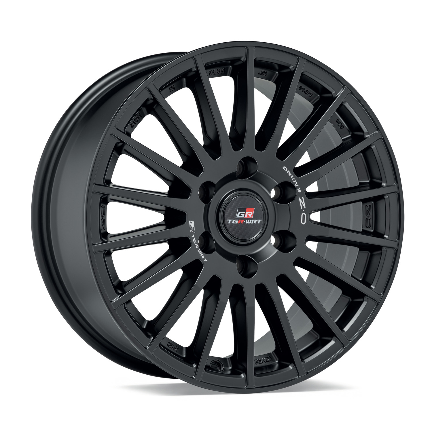 OZ Rally desert tgr-wrt matt black + silver lettering