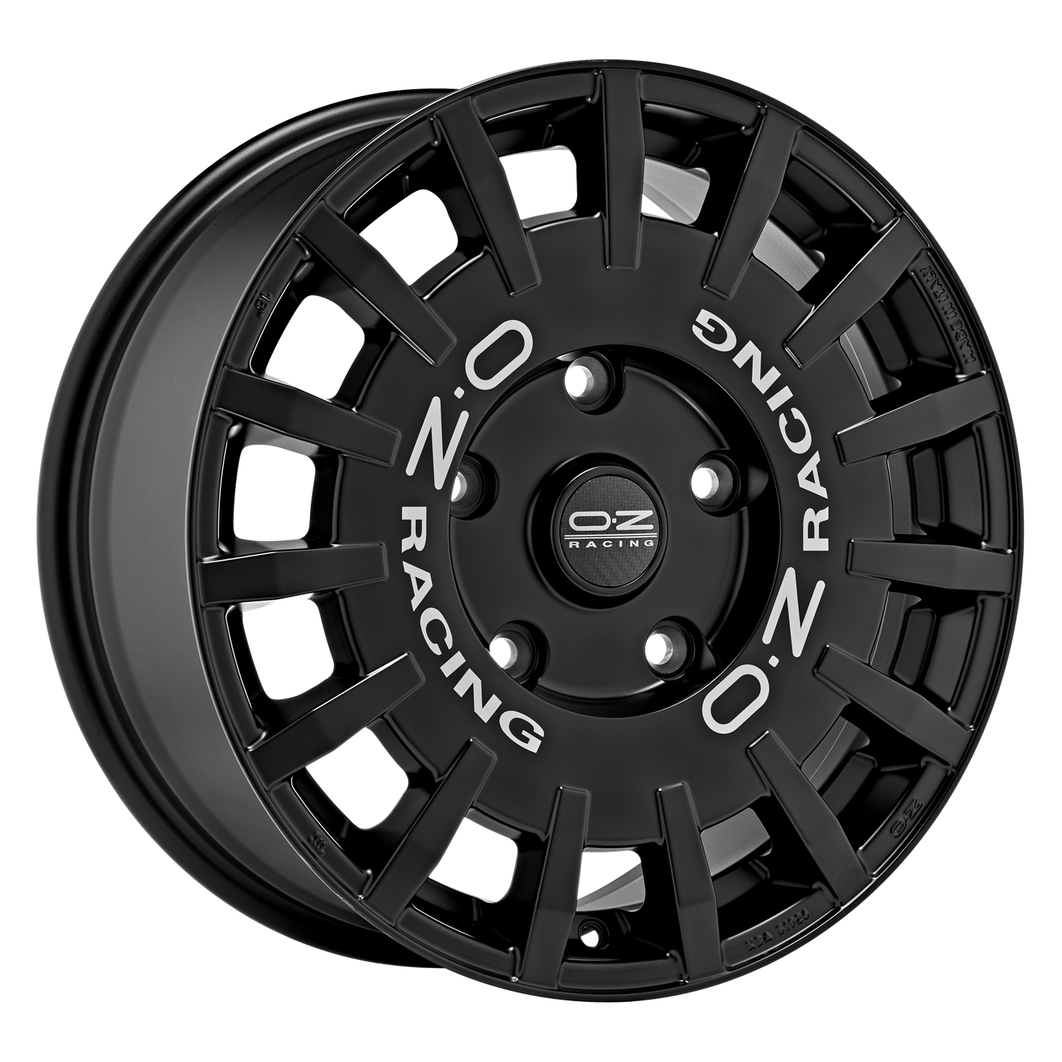 OZ Rally racing van matt black silver lettering