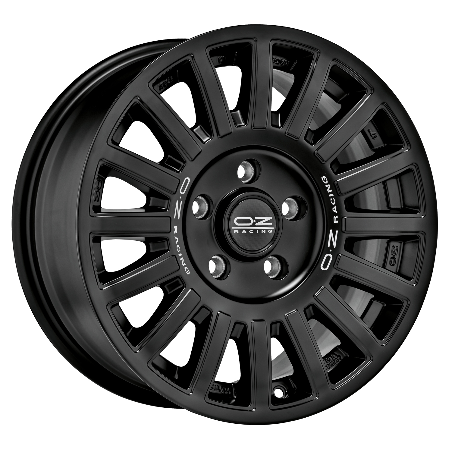 OZ Rally raid matt black silver lettering
