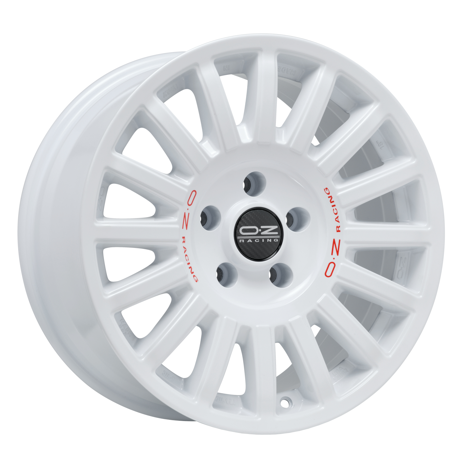 OZ Rally raid race white red lettering