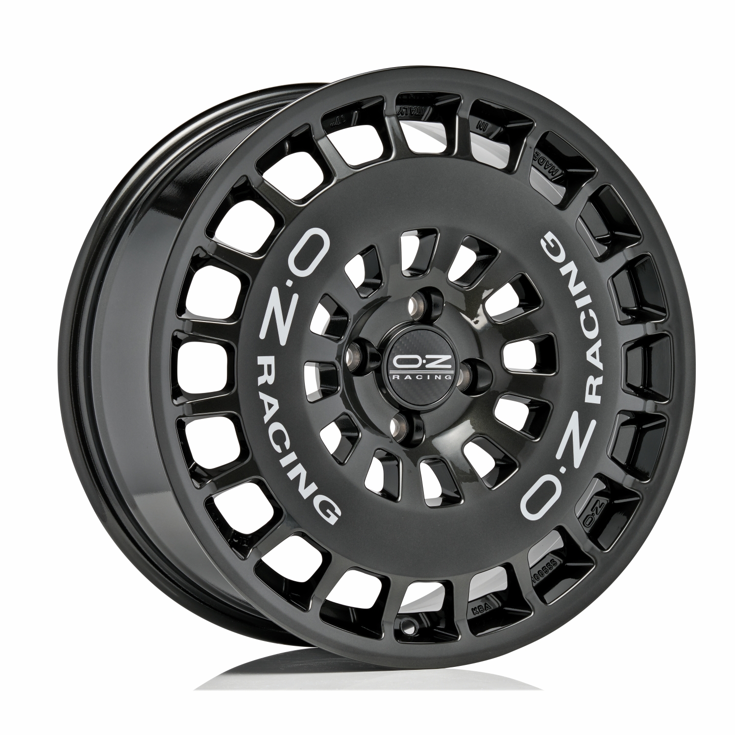 OZ Rr40 hyper titanium silver lettering