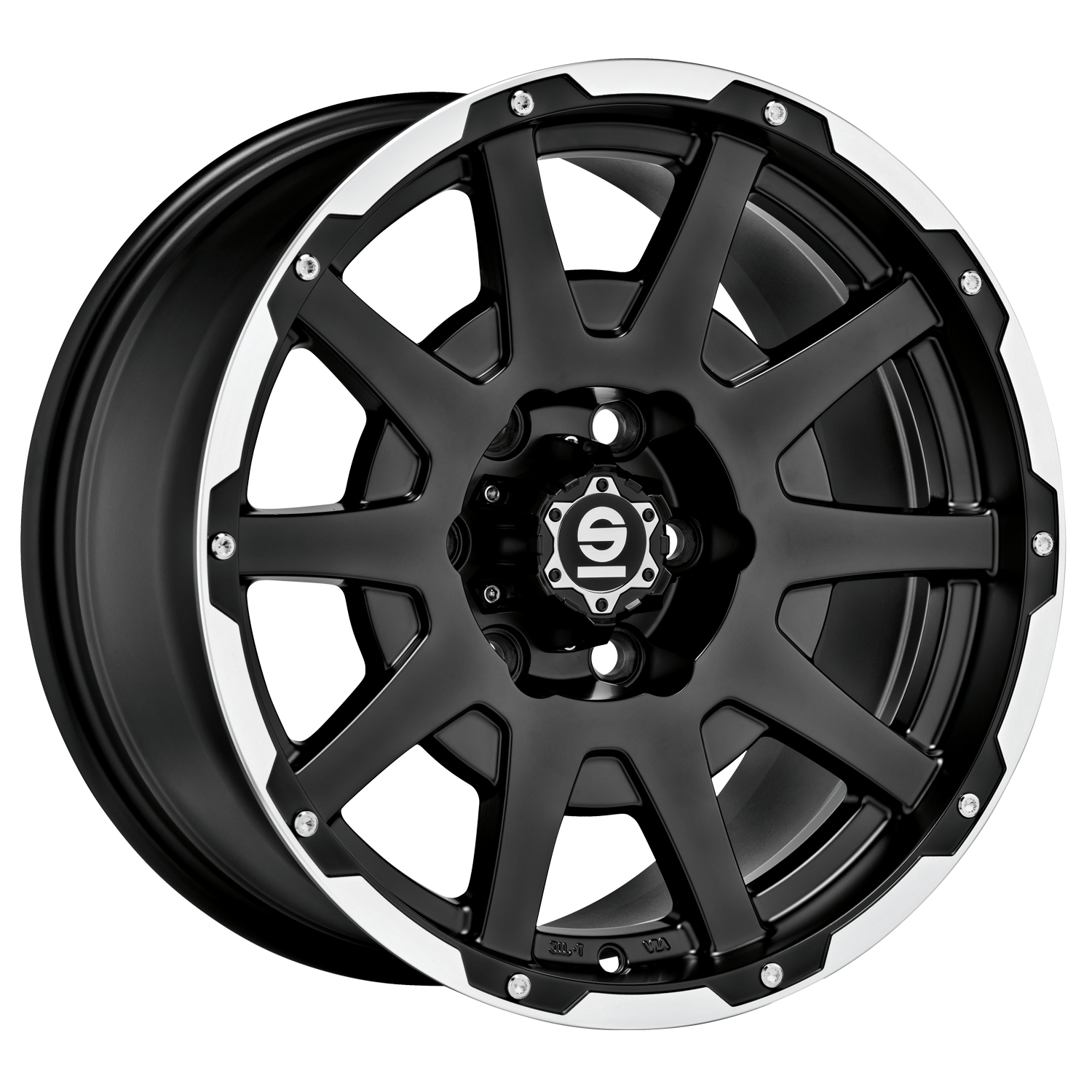 Sparco Sparco dakar matt black lip polished+rivets