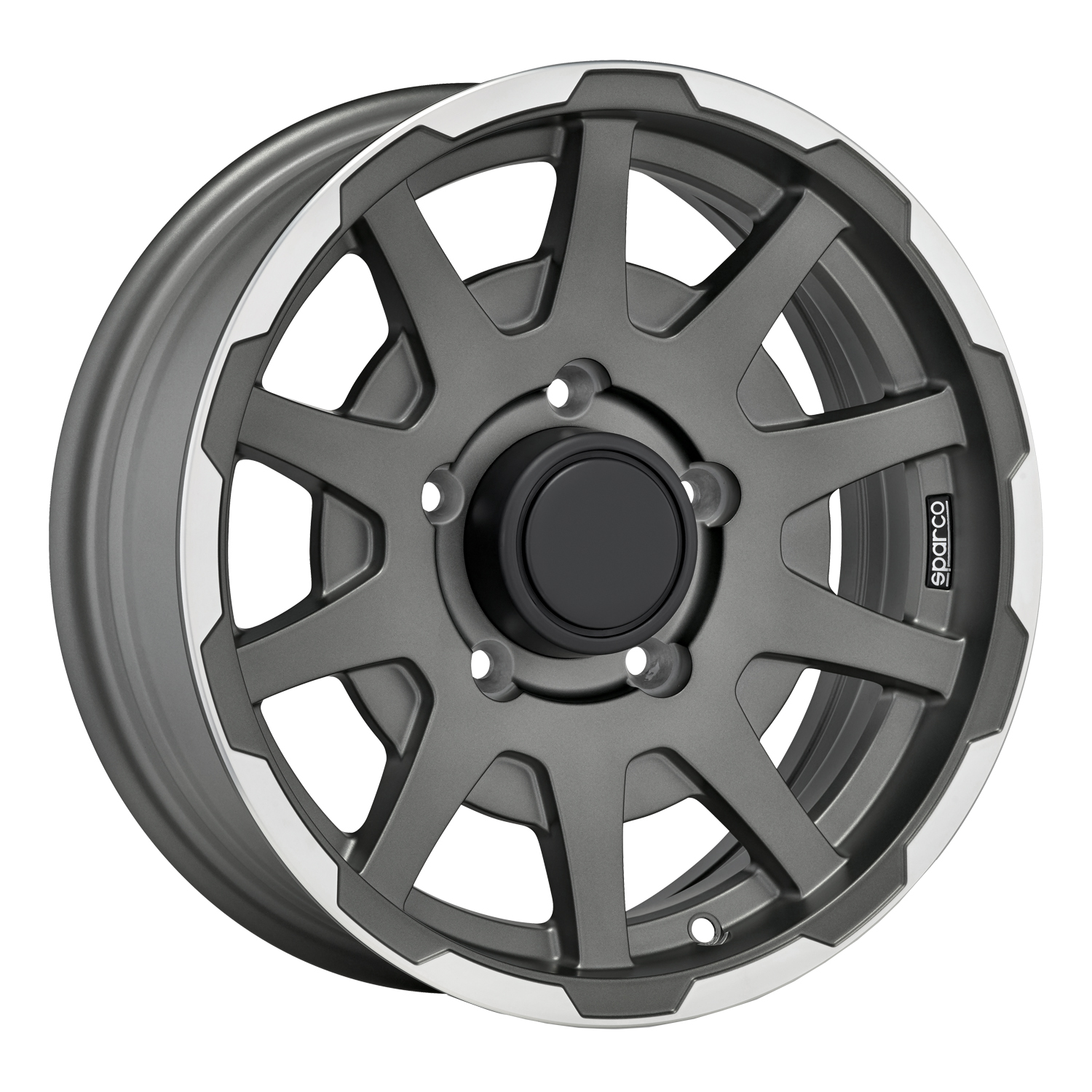 Sparco Sparco dakar matt dark grey lip polished