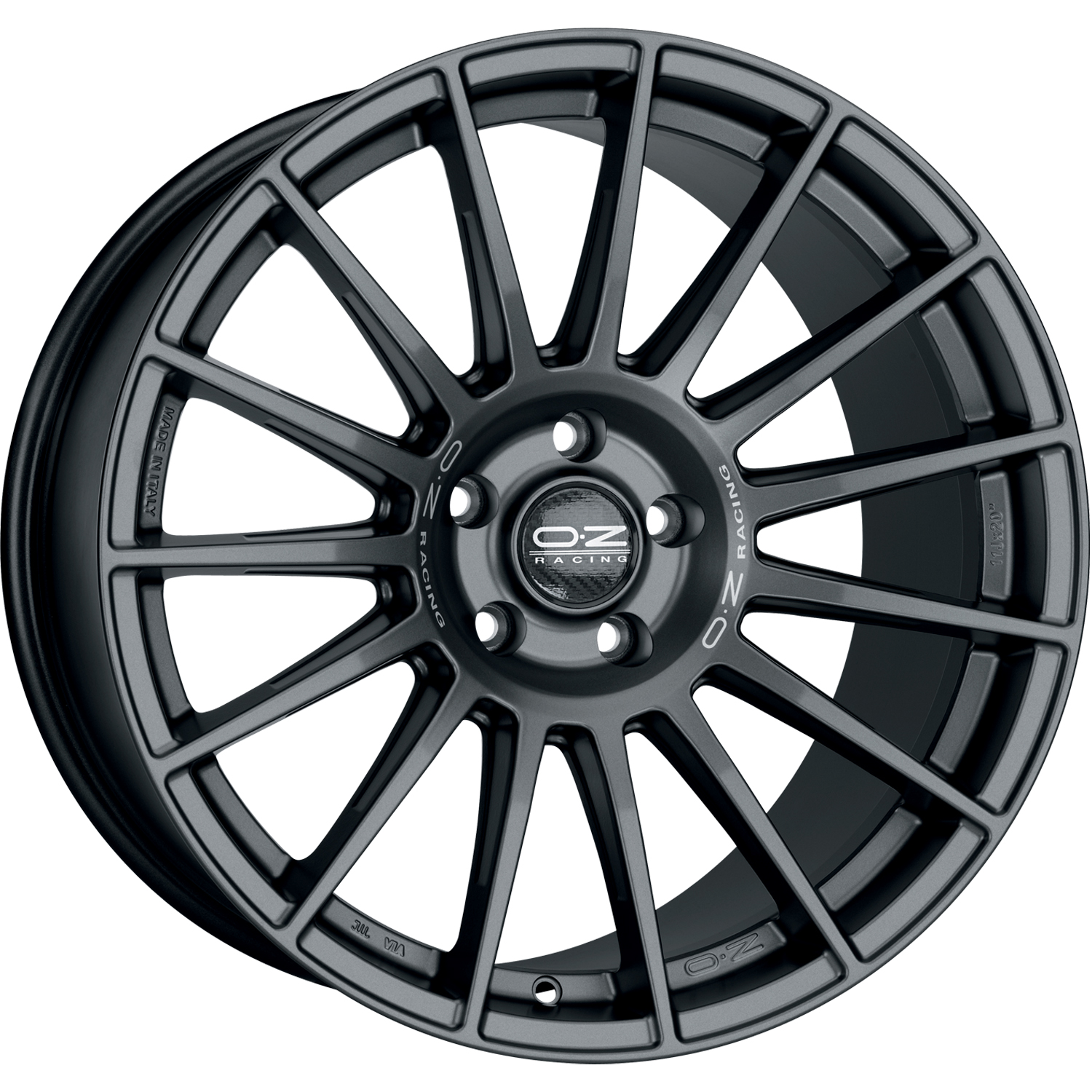 OZ Superturismo dakar matt graphite silver lettering