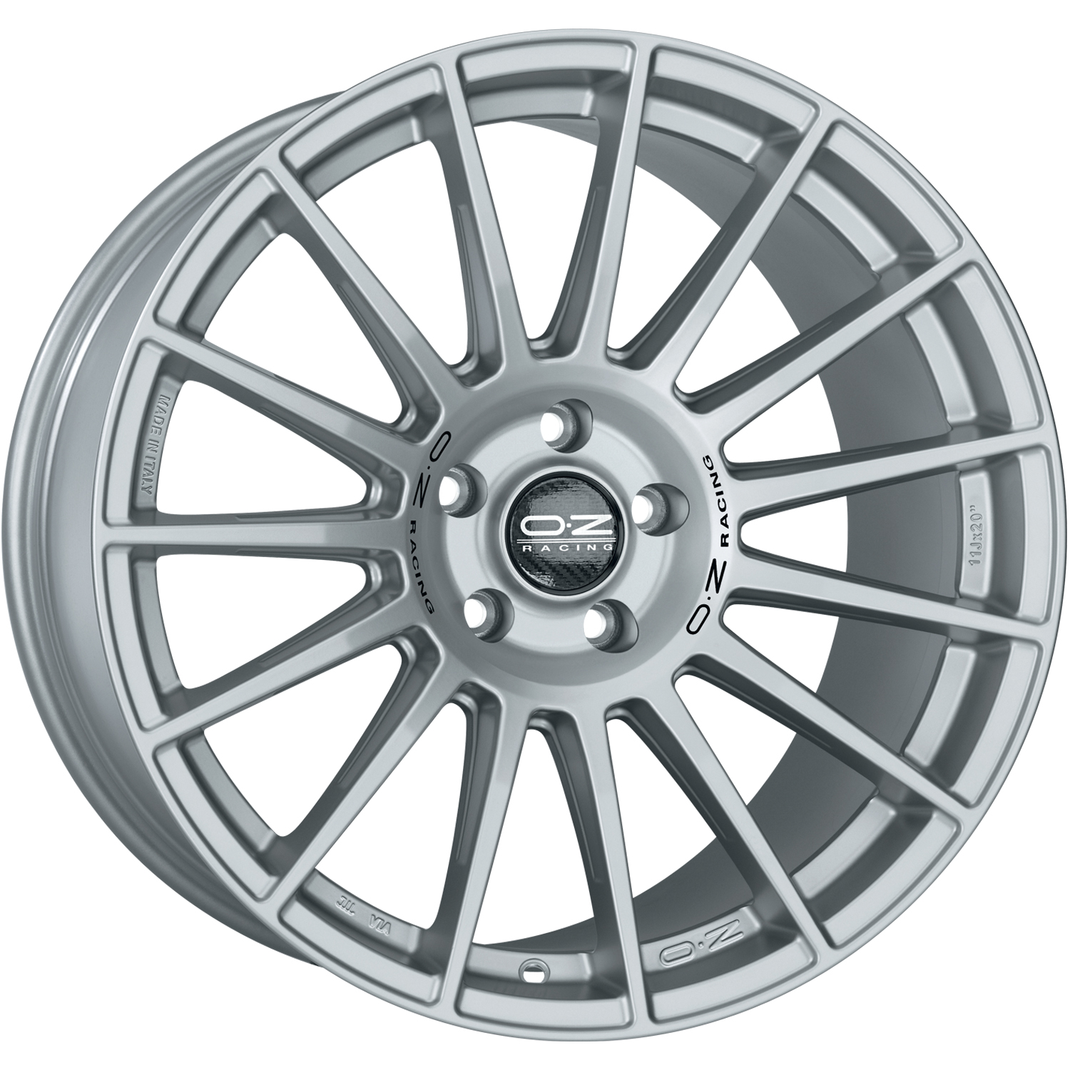OZ Superturismo dakar matt race silver black lettering