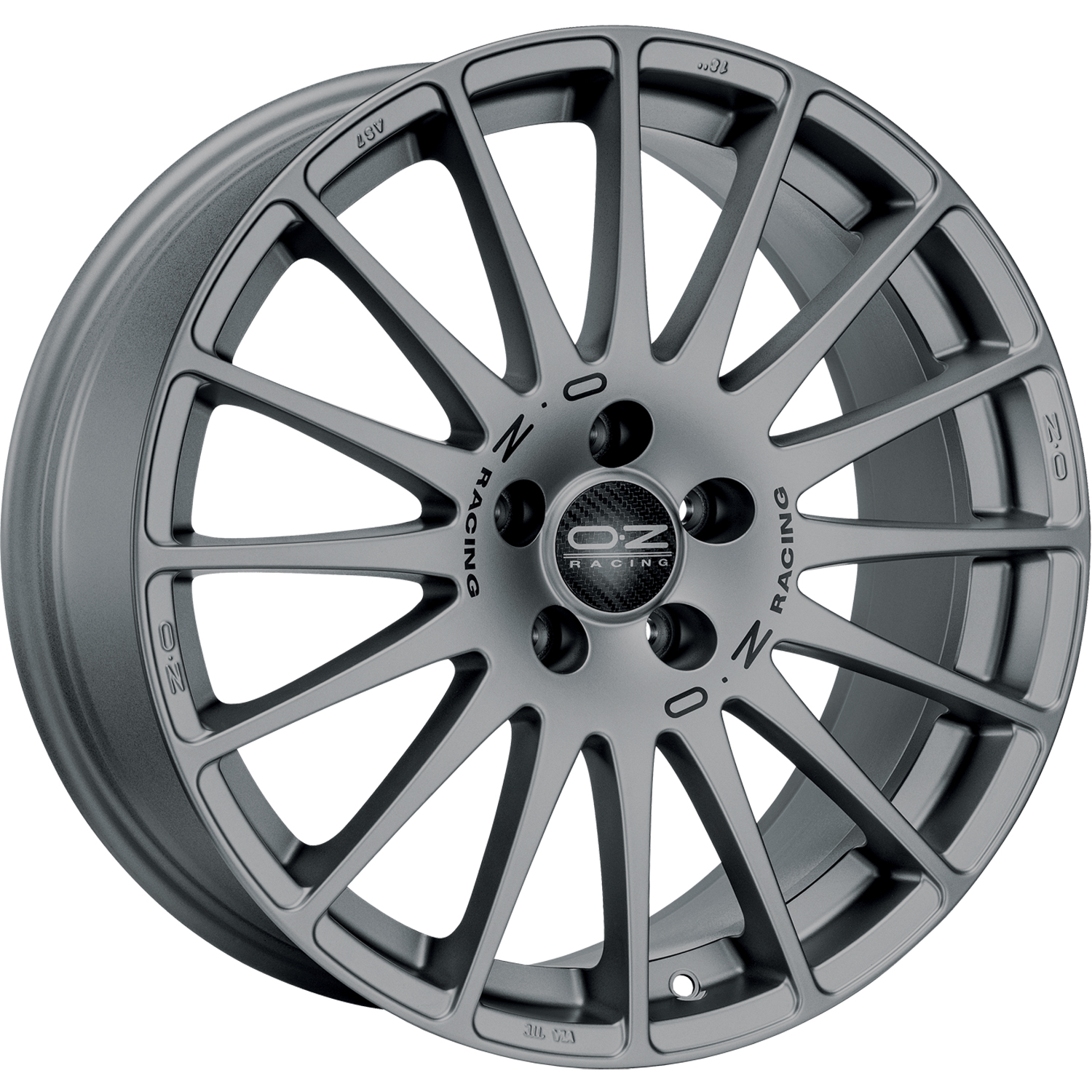 OZ Superturismo gt grigio corsa black lettering