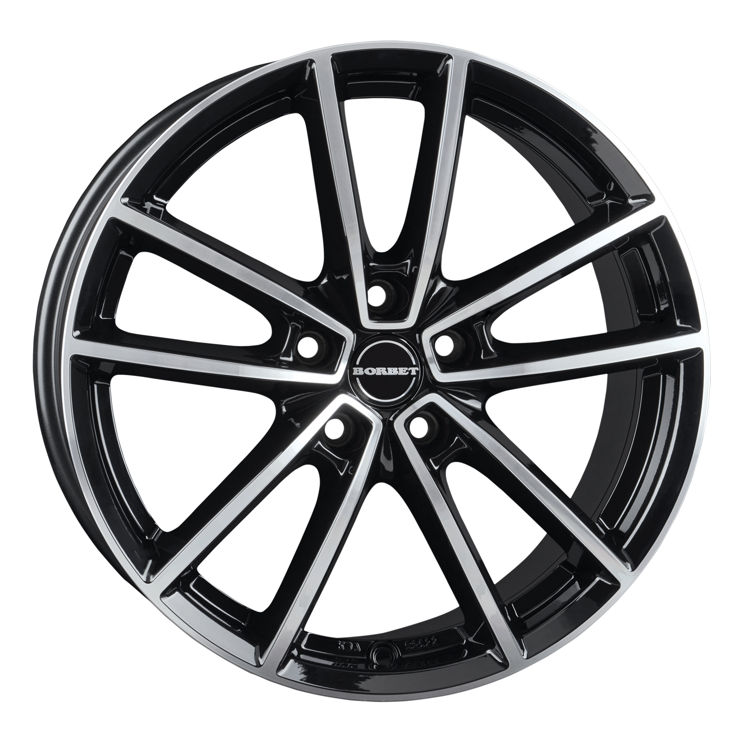 Borbet W black polished glossy