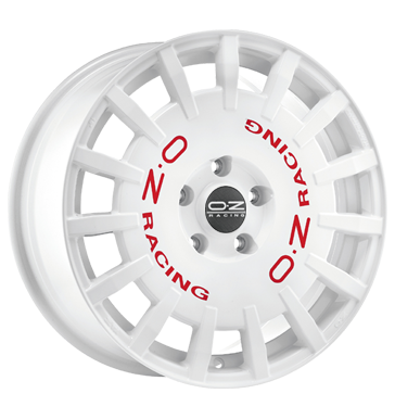 OZ Rally Racing race white mit roter Schrift race white mit roter Schrift