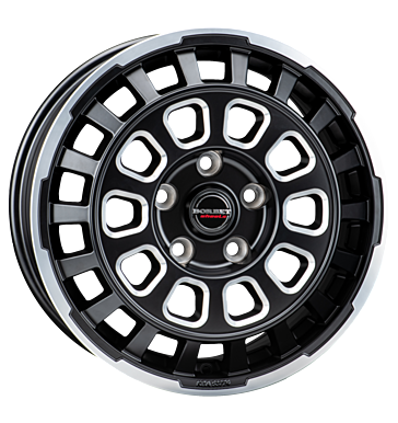 Borbet CW7 black rim window polished matt black rim window polished matt