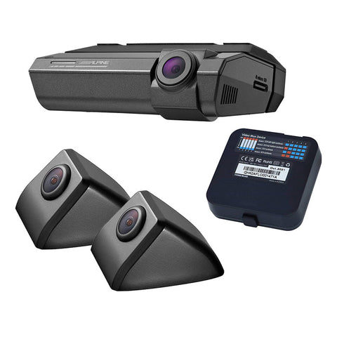 Alpine DVR-F790 - Dashcam kit m. 2 sidekameraer