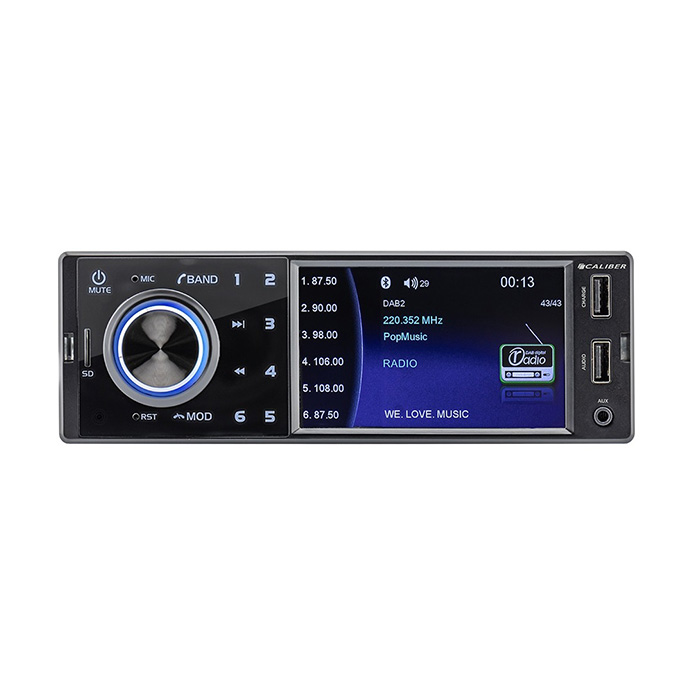 Caliber Bilradio DAB+ tuner, Håndfrit Bluetooth